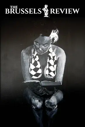 The Brussels Review cover with a black and white illustration of a reader